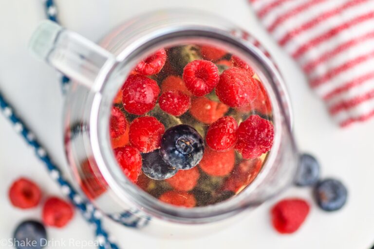 Fourth Of July Sangria Shake Drink Repeat