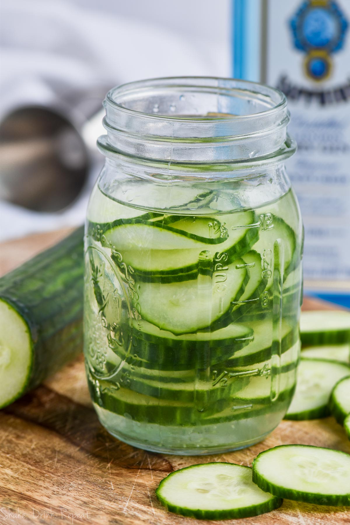 Cucumber Lemon Gin and Tonic - Shake Drink Repeat