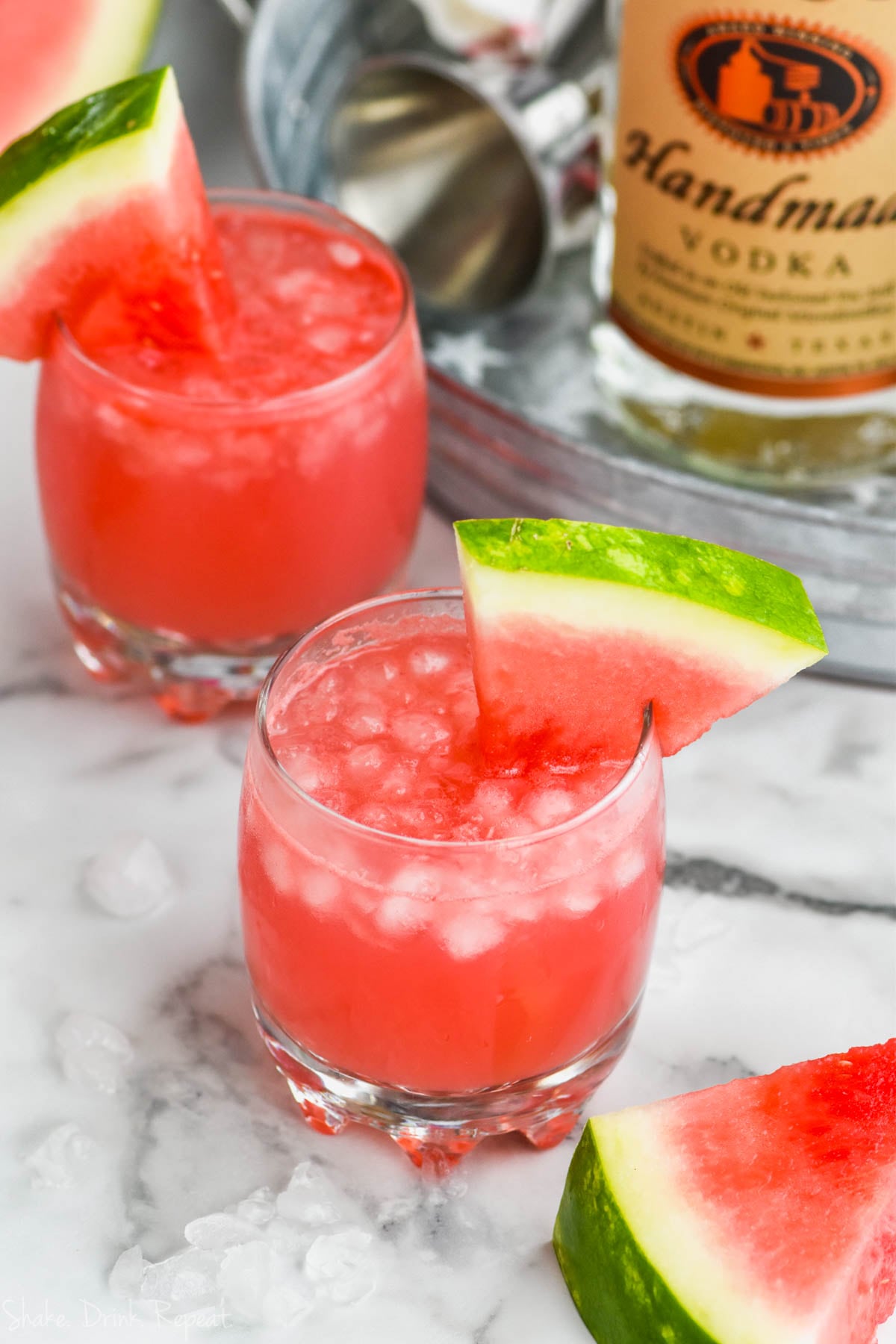 Watermelon Vodka Tonic Recipe Shake Drink Repeat