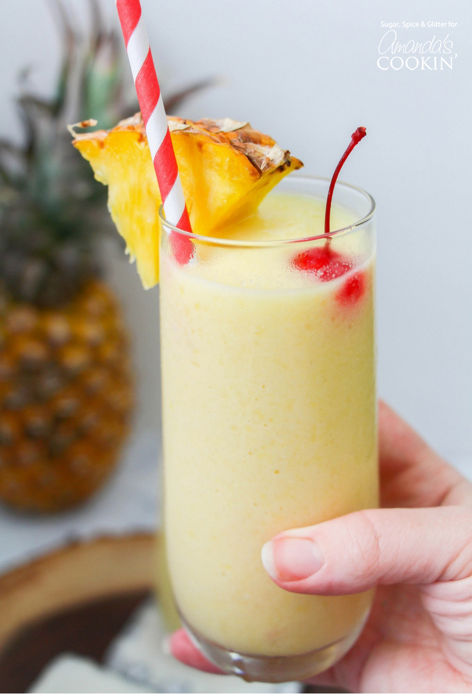 Pineapple Rum Slush V1 Shake Drink Repeat