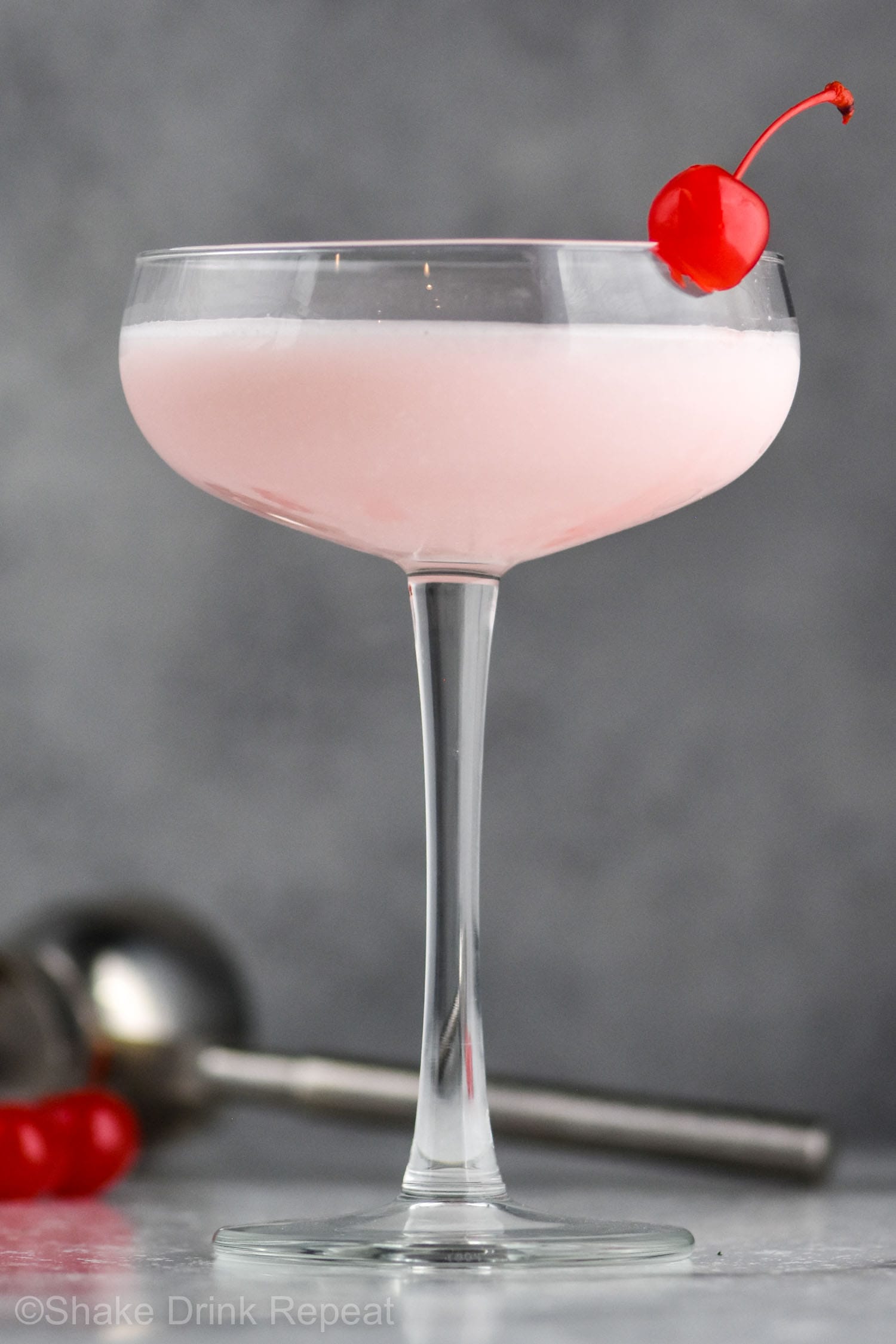 Pink lady cocktail