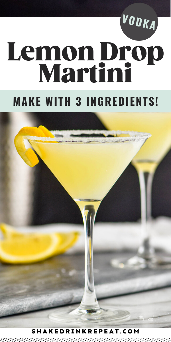 Lemon Drop Martini - Shake Drink Repeat