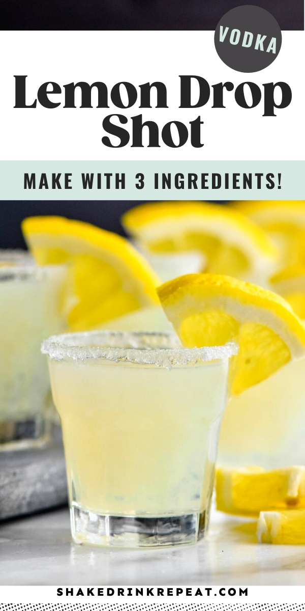 Lemon Drop Shot - Shake Drink Repeat