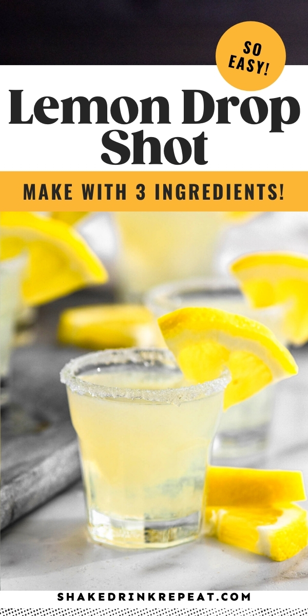 Lemon Drop Shot - Shake Drink Repeat