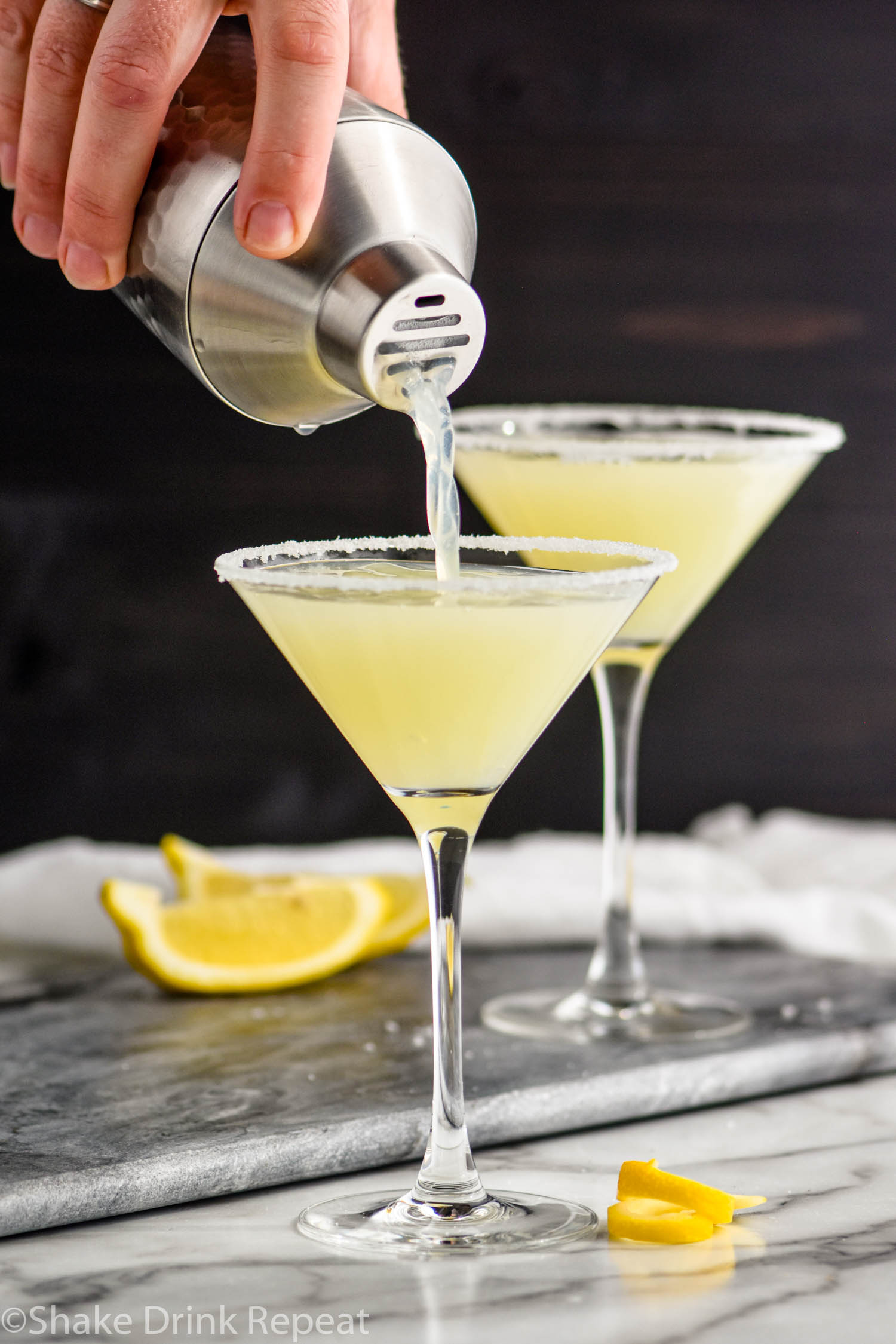 Lemon Drop Martini - Shake Drink Repeat