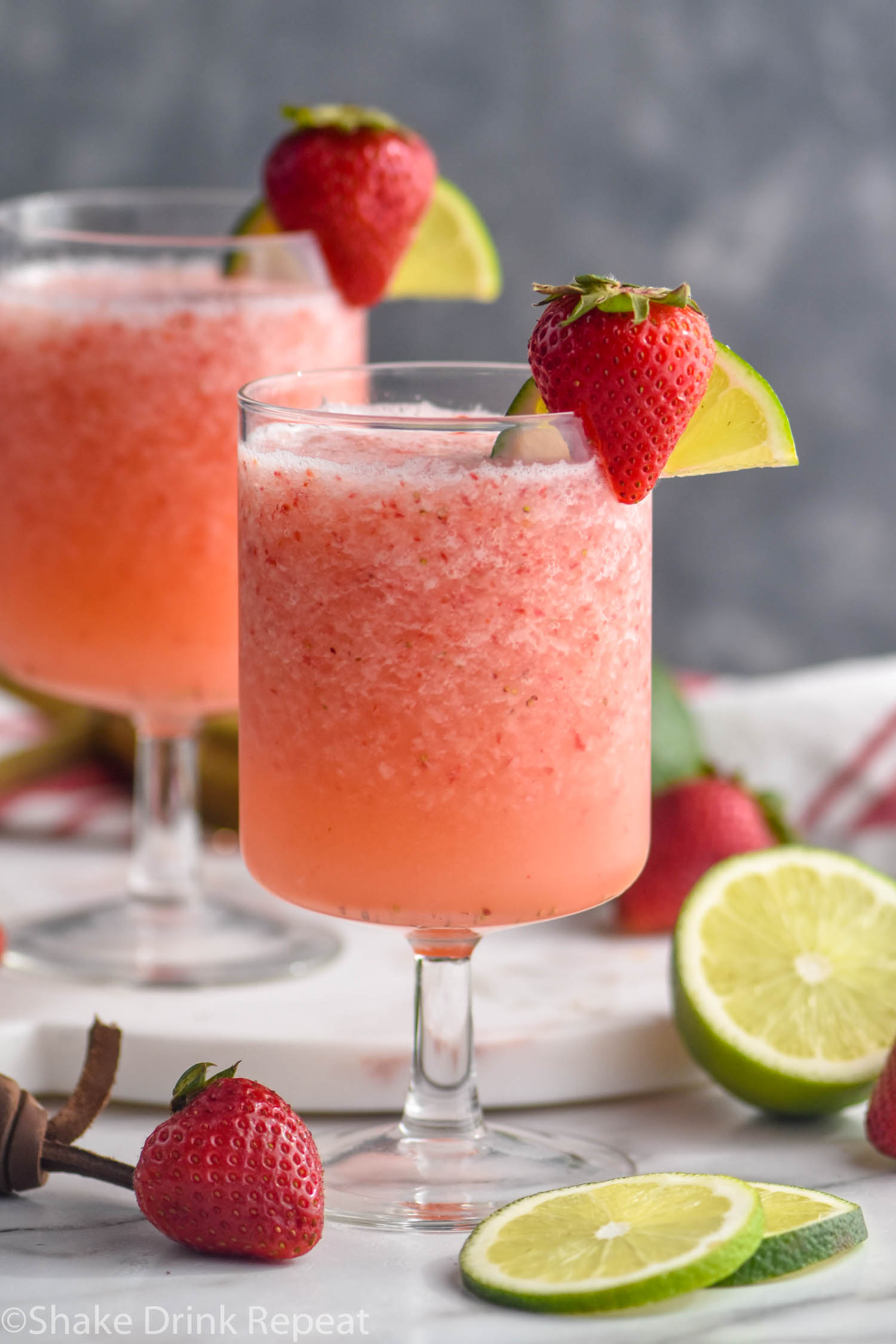 Virgin Strawberry Daiquiri - Shake Drink Repeat