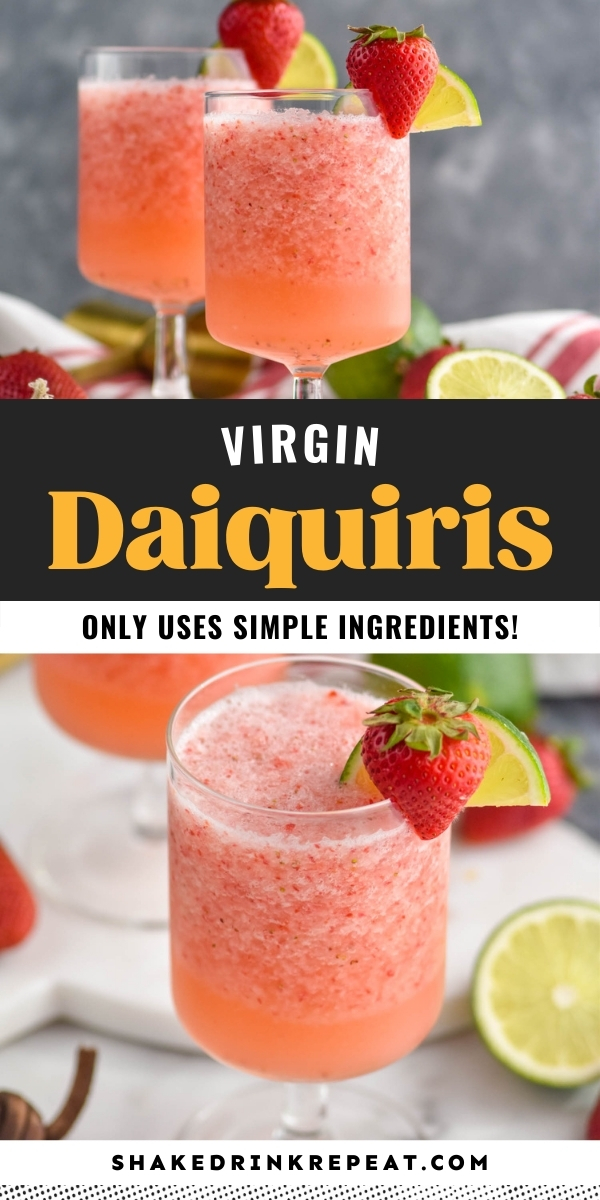 Virgin Strawberry Daiquiri - Shake Drink Repeat