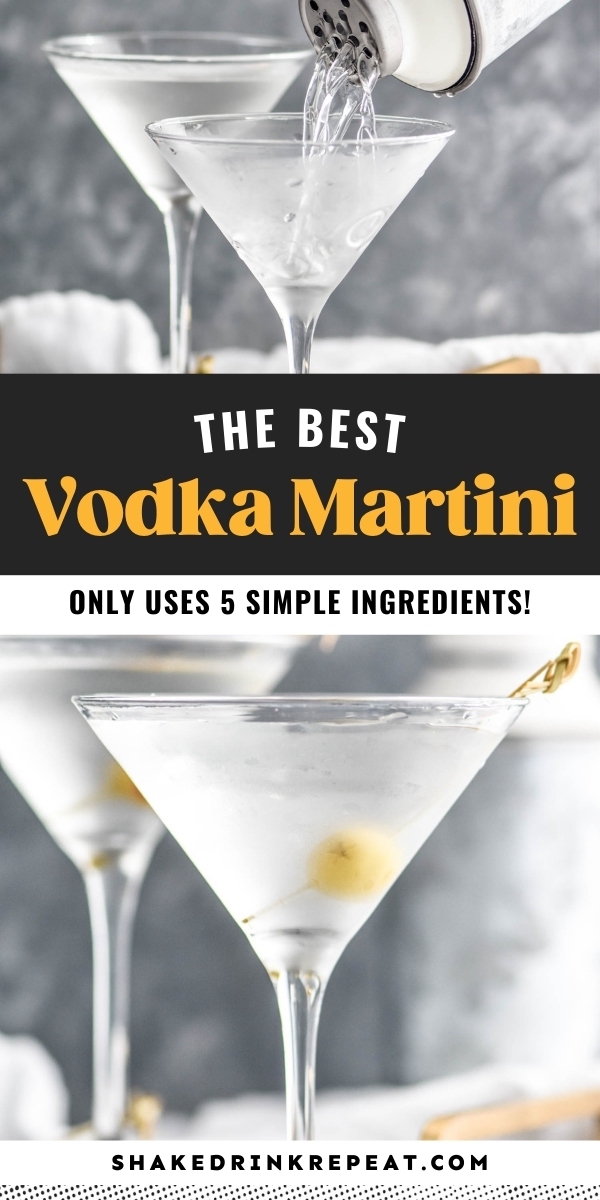 Vodka Martini Shake Drink Repeat