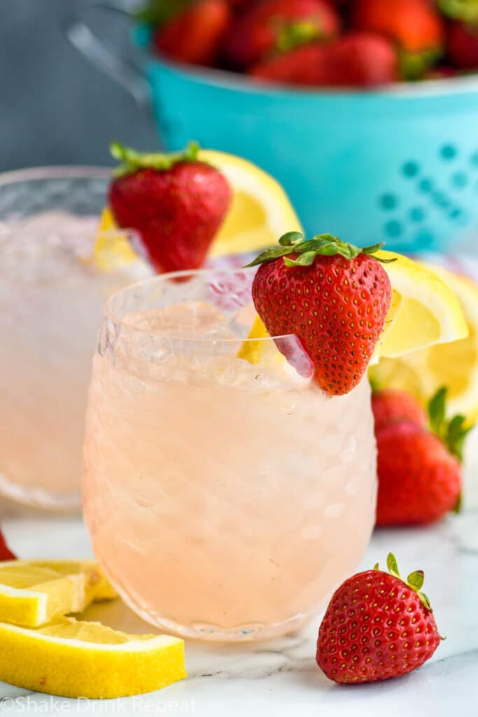 Vodka Strawberry Lemonade Shake Drink Repeat 0730