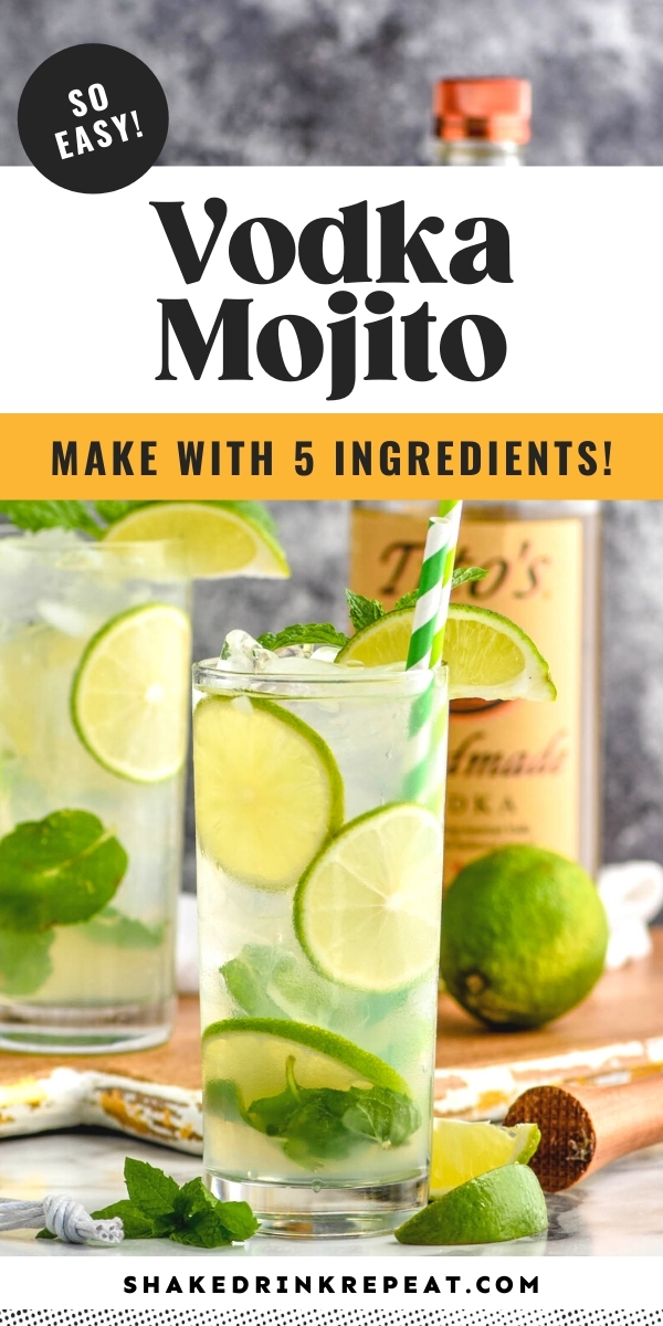 Vodka Mojito Shake Drink Repeat