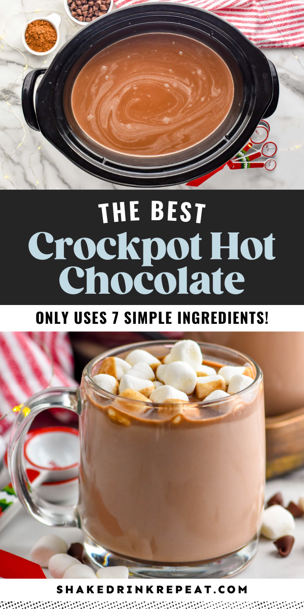 Crockpot Hot Chocolate - Shake Drink Repeat