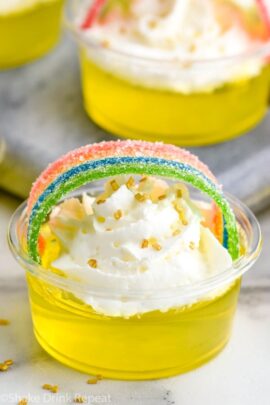 Pot 'O Gold Jello Shots - Shake Drink Repeat