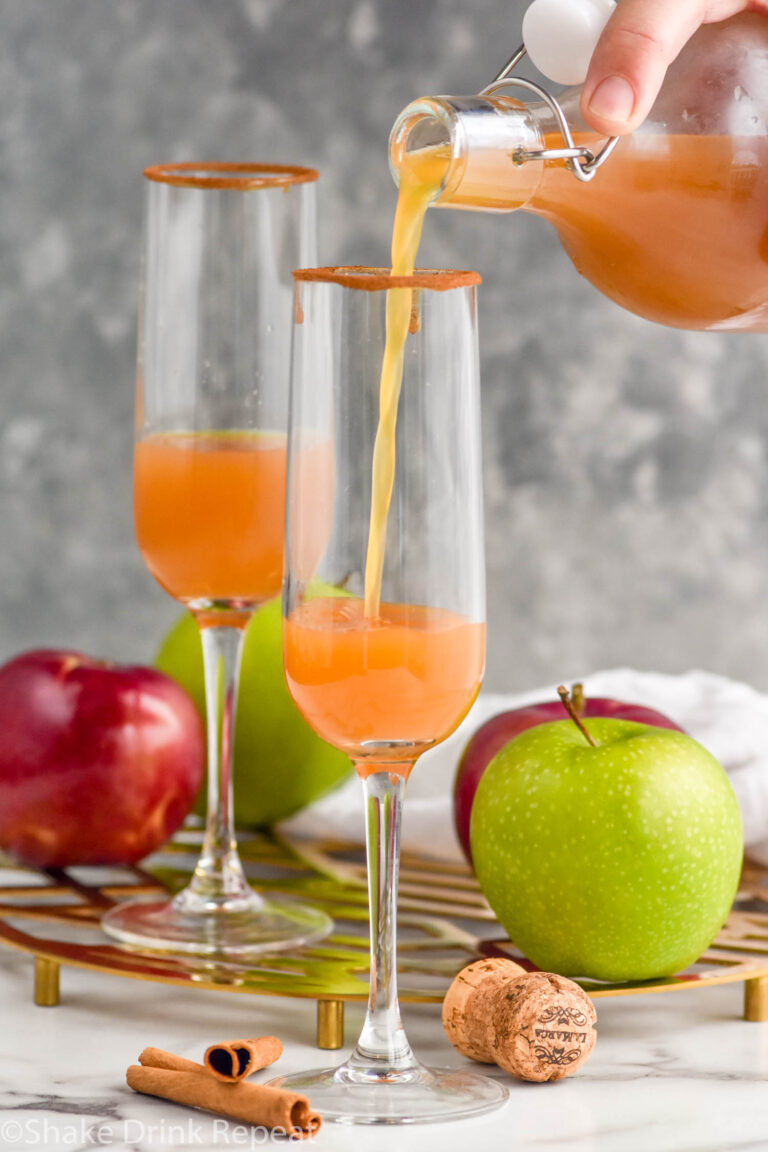 Apple Cider Mimosa - Shake Drink Repeat