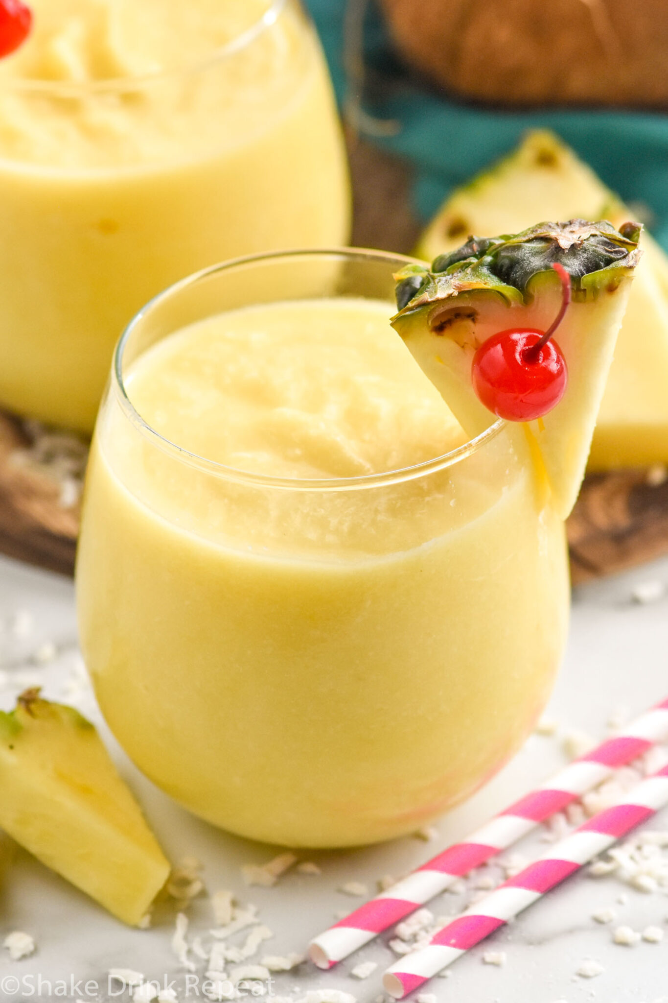 Non Alcoholic Pina Colada - Shake Drink Repeat